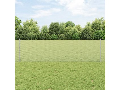 Plot s sloupkem Stříbrná 0,6 x 25 m Ocel