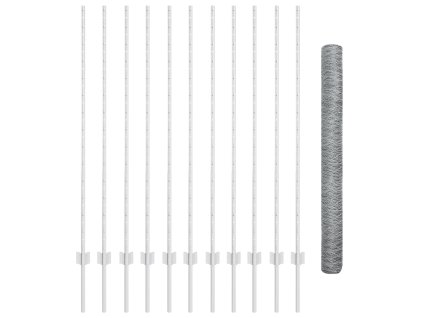 Plot s sloupkem Stříbrná 1,4 x 25 m Ocel