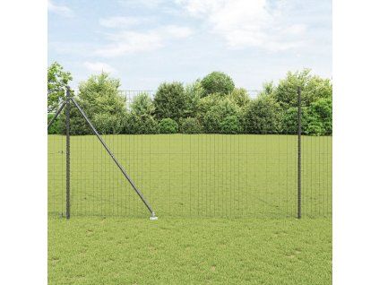 Plotový sloupek. 26 pcs Šedá 3,2 x 3,2 x 215 cm 3350195