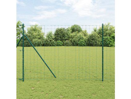 Plot s sloupkem Zelená 1,5 x 10 m Ocel 3350309