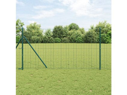 Plot s sloupkem Zelená 1,2 x 25 m Ocel a PVC