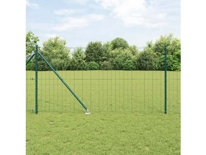 Plot s sloupkem Zelená 1,2 x 25 m Ocel a PVC