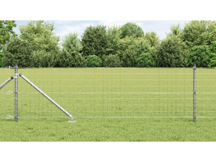 Plot s sloupkem Stříbrná 0,8 x 25 m Ocel