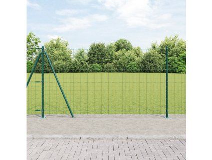Plot s sloupkem Zelená 1,2 x 10 m Ocel 3350880