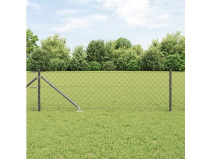 Pletivový plot s 13 kotvícími kolíky 0.6x25 m zinkovaná ocel