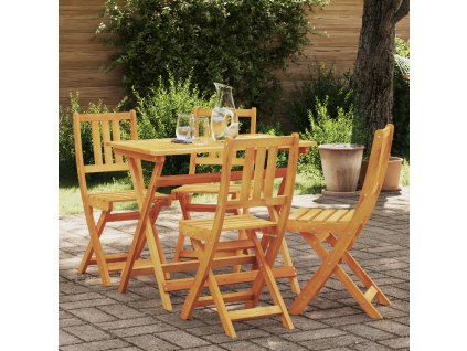 Zahradní křeslo 4 pcs Přírodní olej 40 x 42 x 85 cm