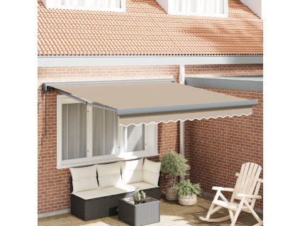 Markýza Béžová 300 x 250 x 165 cm Polyester a hliník