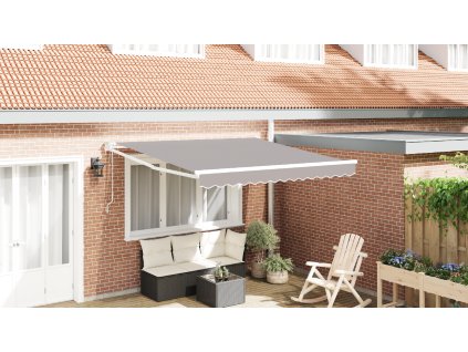 Budsorovatelné zastřešení Světle šedá 350 x 250 cm