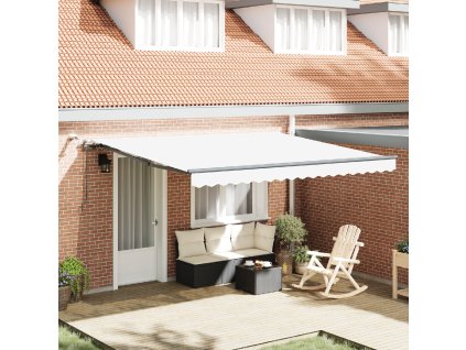 Plátno pro markýzu s Bílá 400 × 350 cm Polyester