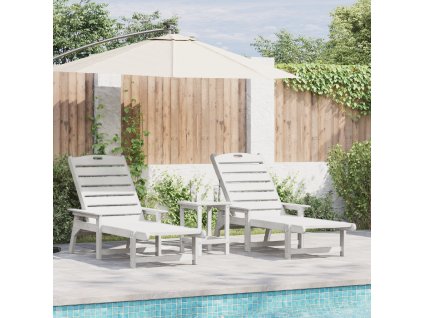 Slunečník 2 pcs Bílá 195,5 x 53 x 98,5 cm Polyethylen