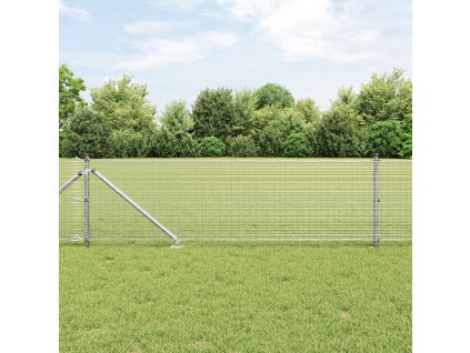 Svařované drátěné pletivo s 13 hroty do země 0.6x50 m Pozinkovaná ocel