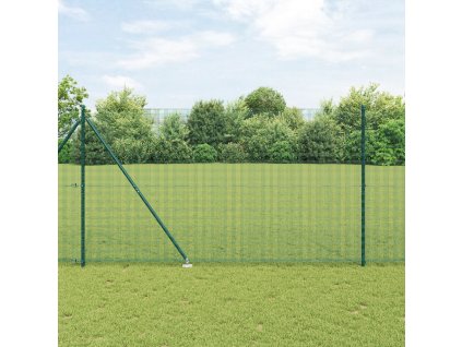 Plotový sloupek. Zelená 50 x 1,5 m (12 x 12 mm síť) Ocel a PVC