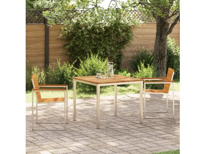 Zahradníjídelníset 3 pcs Masivní akáciové dřevo