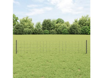 Euro plot s 22 U sloupky šedý 0,4x50 m ocel
