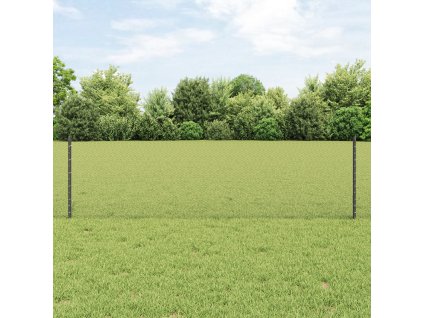 Sloupky pro plot 11 ks U-kanál šedé 60 cm ocel