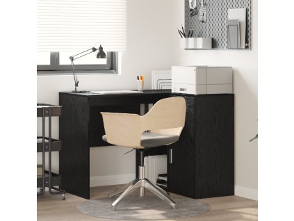 Rohový psací stůl se zásuvkou Černý dub 102 x 88 x 75 cm