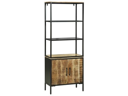 Vysoký bufet Hnědá 70 x 35 x 180 cm Masivní magnovníkové dřevo