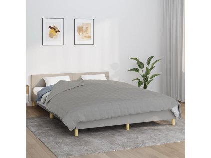Zátěžová deka šedá 200 x 230 cm 9 kg textil
