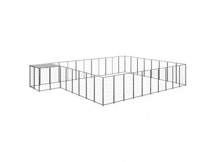 Psí kotec černý 25,41 m² ocel 3082229