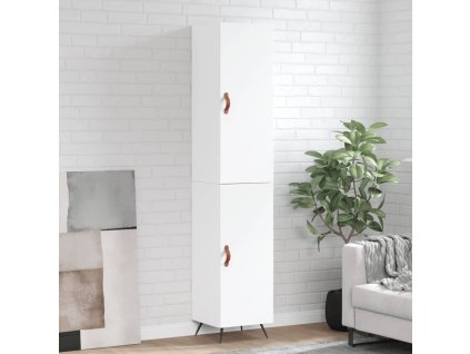 Skříň highboard bílá 34,5 x 34 x 180 cm kompozitní dřevo