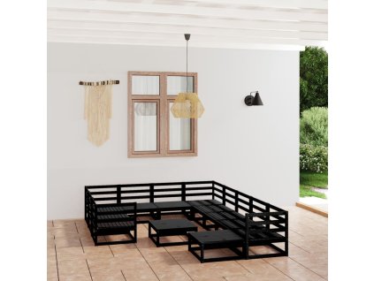 12dílná zahradní sedací souprava masivní borovice