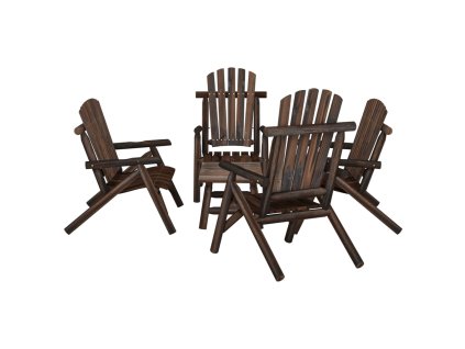 5dílná sada zahradního nábytku masivní smrkové dřevo