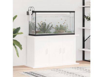 Stojan na akvárium bílý 101 x 41 x 58 cm kompozitní dřevo