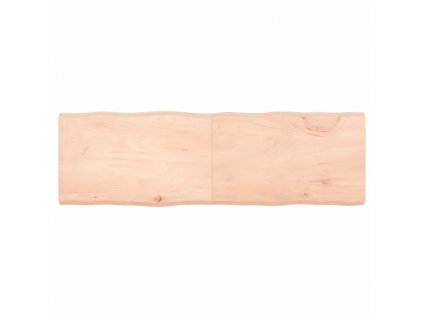 Stolní deska 120x50x(2-6)cm neošetřený masivní dřevo živá hrana