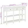 Konzolový stolek bílý 110 x 30 x 76 cm kompozitní dřevo