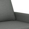 2místná pohovka tmavě šedá 140 cm textil 359164
