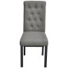 Jídelní židle 2 ks světle šedé textil