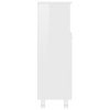 Koupelnová skříňka bílá lesklá 30 x 30 x 95 cm kompozitní dřevo