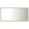 LED koupelnové zrcadlo dub sonoma 80 x 8,5 x 37 cm akrylové