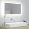 LED koupelnové zrcadlo dub sonoma 80 x 8,5 x 37 cm akrylové