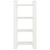 Knihovna / dělicí stěna bílá 60 x 35 x 125 cm masivní dřevo