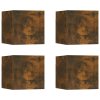 Nástěnné TV skříňky 2 ks kouřový dub 30,5 x 30 x 30 cm