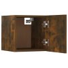 Nástěnné TV skříňky 2 ks kouřový dub 30,5 x 30 x 30 cm