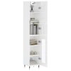 Skříň highboard bílá s vysokým leskem 34,5x34x180 cm kompozit