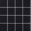 Poduška na zahradní lavici černá károvaná 200x50x4 cm textil