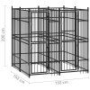 Venkovní psí kotec ocel 3,69 m² 3097937
