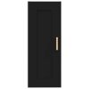 Nástěnná skříňka černá 35 x 34 x 90 cm kompozitní dřevo
