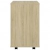 Skříňka na kolečkách dub sonoma 46x36x59 cm kompozitní dřevo