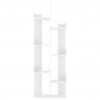 Knihovna bílá 48 x 25,5 x 140 cm kompozitní dřevo
