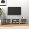 TV skříňka betonově šedá 180 x 31,5 x 40 cm kompozitní dřevo