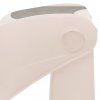 Skládací 3stupňové schůdky pro psy krémové 50x38x38 cm plast