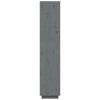 Knihovna / dělicí stěna šedá 40 x 35 x 167 cm masivní borovice