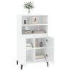 Skříň highboard bílá s vysokým leskem 60 x 36 x 110 cm kompozit