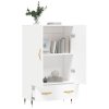 Skříň highboard bílá 69,5 x 31 x 115 cm kompozitní dřevo