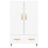 Skříň highboard bílá 69,5 x 31 x 115 cm kompozitní dřevo