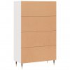 Skříň highboard bílá 69,5 x 31 x 115 cm kompozitní dřevo